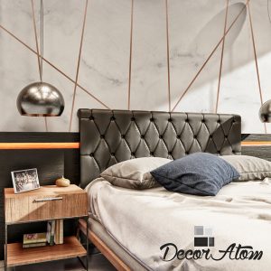 Adesivo para Quarto Mármore com Linhas | Decoratom Loja Virtual