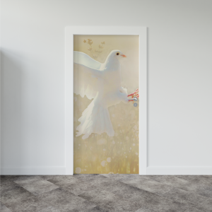 Adesivo de Porta Pomba Branca | Decoratom Loja Virtual