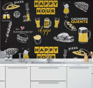 Papel de Parede Cozinha Gourmet | Decoratom Loja Virtual