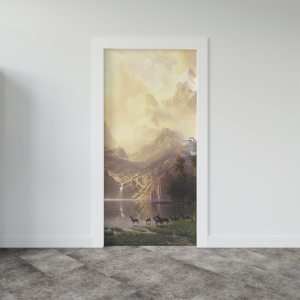 Adesivo de Porta Sol Dourado | Decoratom Loja Virtual