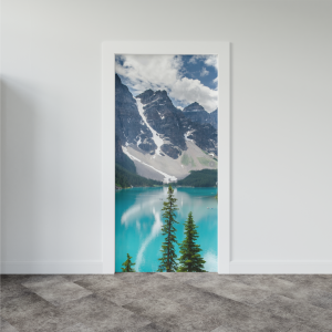 Adesivo de Porta Lago Gelado | Decoratom Loja Virtual