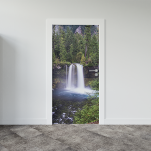 Adesivo de Porta Cachoeira na Floresta | Decoratom Loja Virtual