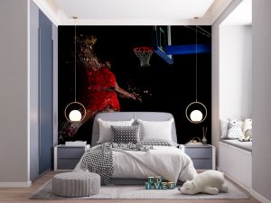 Papel de Parede Juvenil Basquete III | Decoratom Loja Virtual