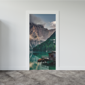 Adesivo de Porta Casa no Lago | Decoratom Loja Virtual