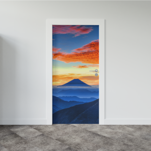 Adesivo de Porta Pintura Montanha | Decoratom Loja Virtual