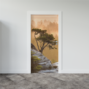 Adesivo de Porta Árvore na Montanha | Decoratom Loja Virtual