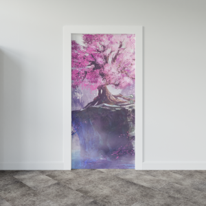 Adesivo de Porta Pintura Cerejeira | Decoratom Loja Virtual