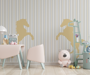 Adesivo de Parede Infantil Cavalo Listrado | Decoratom Loja Virtual