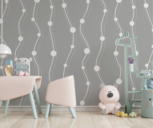 Adesivo de Parede Infantil Cortina de Bolinhas | Decoratom Loja Virtual