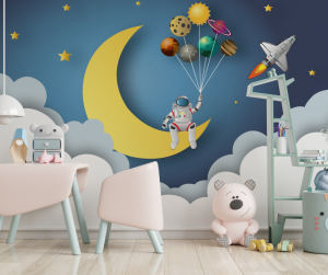 Adesivo de Parede Infantil Astronauta | Decoratom Loja Virtual