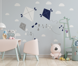 Papel de Parede Infantil Pipas | Decoratom Loja Virtual