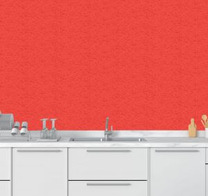 Papel de Parede para Cozinha Grafiato Vermelho | Decoratom Loja Virtual