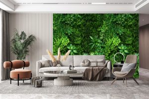 Papel de Parede para Sala Folhagem Realista | Decoratom Loja Virtual