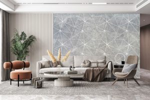 Papel de Parede para Sala Cimento Queimado Zara | Decoratom Loja Virtual